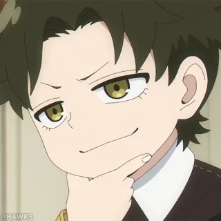 ⚜️ bd2d88c6 Damian Desmond Spy x Family 애니메이션, 스파이 패밀리, 다미안 데스몬드, 스티커, 능글 telegram sticker