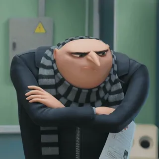 ✨️ 3828ad02 Gru Despicable Me กรู, มิสเตอร์แสบร้ายเกินพิกัด, การ์ตูน, แอนิเมชั่น, ตัวละคร, ตัวร้าย telegram sticker