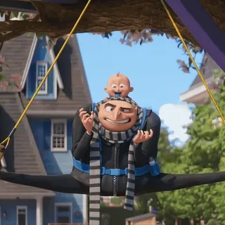 ✨️ 45236fa5 Gru Despicable Me แอนิเมชั่น, การ์ตูน, แยก, มินเนี่ยน, พ่อ, เด็ก telegram sticker