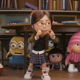 ✨️ 79a674c1 Margot Despicable Me การ์ตูน, แอนิเมชั่น, มิสเตอร์แสบ ร้ายเกินพิกัด, ตัวละคร, มาร์โก้, มินเนี่ยน telegram sticker