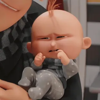 ✨️ ada0ba1d Baby Gru Despicable Me เด็ก, กรู, มิสเตอร์แสบ ร้ายเกินพิกัด, การ์ตูน, แอนิเมชั่น, น่ารัก telegram sticker
