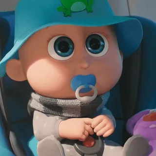 ✨️ f8ccc487 เด็กทารก, การ์ตูน, ทารก, จุกนมหลอก, น่ารัก, หมวก telegram sticker