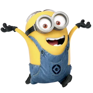 👐 bfb352b5 Minion Despicable Me 미니언, 만화, 캐릭터, 웃긴, 귀여운, 애니메이션 telegram sticker