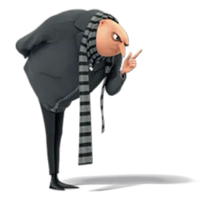 😠 d36b1c75 Gru Despicable Me Gru, Despicable Me, kartun, penjahat, karakter telegram sticker