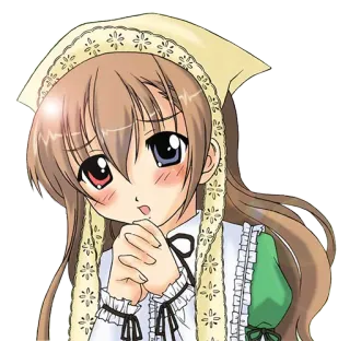 🙄 56d86c9c Anime, Dziewczyna, Pokojówka, Słodkie, Kreskówka telegram sticker
