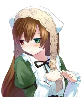 ☺️ 7c0e8ff7 Anime, Dziewczyna, Maid, Słodkie telegram sticker