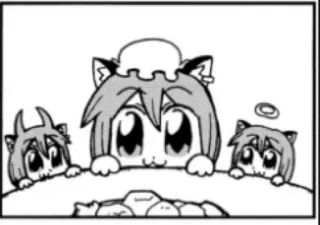 🍚 39a00160 Anime, Manga, Chat, Mignon, Chibi, Dessin telegram sticker