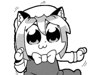 🕺 703a0297 Anime, Manga, Chat, Mignon, Kawaii, Dessin animé, Autocollant telegram sticker