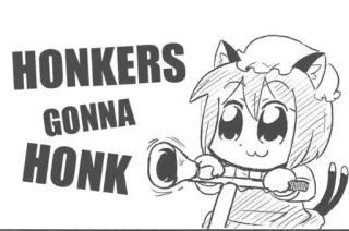 🚴‍♂️ 871198c3 HONKERS GONNA HONK Meme, Drôle, Chat, Corne, Klaxon telegram sticker