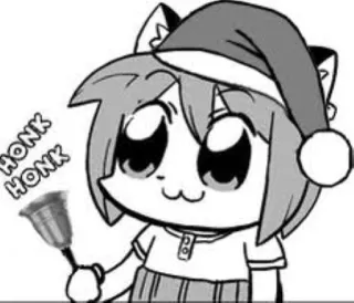 🎅 a269ef7a HONK
HONK chat, mignon, cloche, klaxon, mème, animal, animal de compagnie telegram sticker