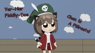 🏴‍☠️ b0b584b9 Chen Yar-Har
Fiddly-Dee
Chen is
A Piiraaate! Anime, Pirate, Neko, Dessin animé, Kawaii telegram sticker
