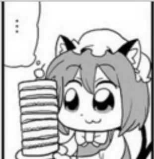 🥞 d828ef55 ... Animé, Chat, Pile, Pancakes, Manga, Dessin animé telegram sticker