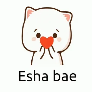 😍 24a07171 Esha bae 可爱, 猫, 爱, 心, 关系, 卡通 telegram sticker