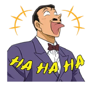 😂 fd039a67 HA HA HA lachen, mann, cartoon, lustig, fröhlich telegram sticker