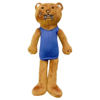 🤤 87e87318 หมี, ของเล่น, ตุ๊กตา, สัตว์, น่ารัก, ปุย, สีน้ำตาล telegram sticker