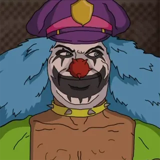 👺 72ac7174 ピエロ, 警察, 不気味, 漫画, キャラクター telegram sticker