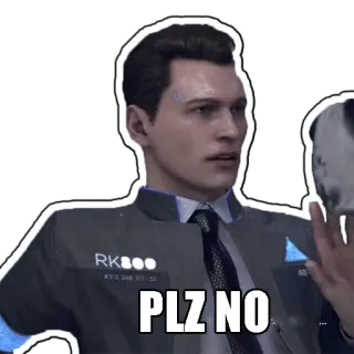 🙅‍♂️ 80b5aeb4 PLZ NO please, no, funny, meme, request whatsapp sticker