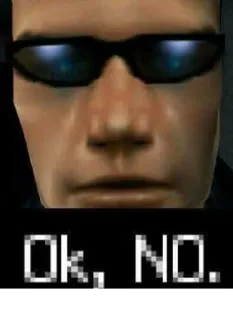 😠 19955ef5 Ok, NO. Meme, Ok, No, Negazione, Rifiuto whatsapp sticker