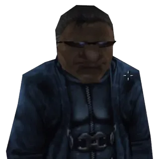 🍔 c4ad17ce scuro, persona, occhiali da sole, personaggio, agente whatsapp sticker