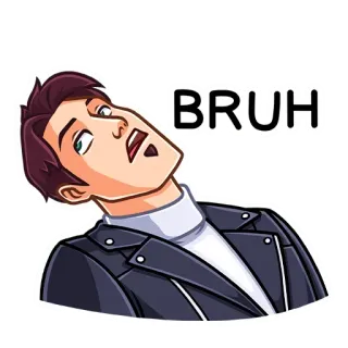 😣 42de3082 BRUH 无语, 表情包, 表情, 烦躁, 失望 telegram sticker