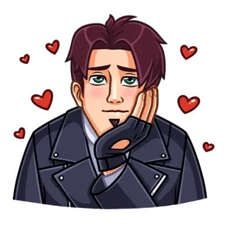 ❤️ 9b5db5ba Shane Stardew Valley 星露谷物语, 谢恩, 爱, 爱心, 游戏 telegram sticker
