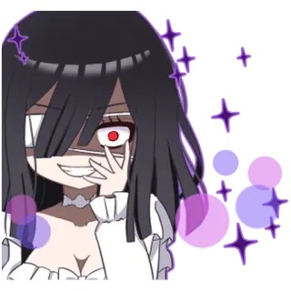🤦‍♀️ fcaef37b Anime, Mignon, Manga, Autocollant, Fille, Étincelle, Sombre, Effrayant telegram sticker