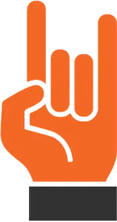 😶 3065f175 Handgebaar, Rock on, Duivelshoorns, Heavy metal, Muziek, Teken telegram sticker