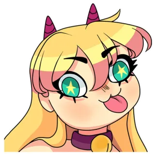 🤪 bef86007 sticker, cute, female, cartoon, anime, expression, funny face telegram sticker