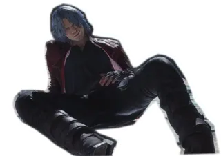 😏 52abc273 Vergil Devil May Cry 电子游戏, 鬼泣, 维吉尔, 动漫 telegram sticker