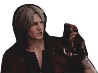 🤔 d33ca870 Dante Devil May Cry 但丁, 鬼泣, 游戏, 动作, 武器 telegram sticker