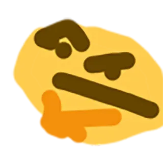 🤔 477ad45a denken, meme, denken, nachdenken, Frage, Ausdruck telegram sticker