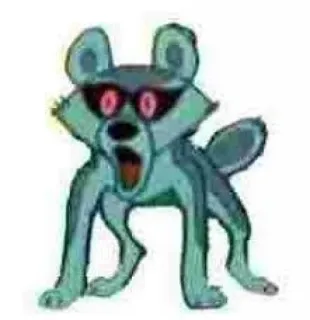 😮 97e24e3d Tier, Wolf, Cartoon, Sticker telegram sticker