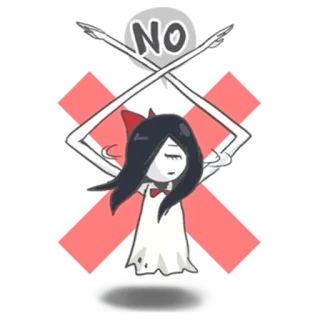 😕 76276090 NO no, prohibited, ban, cancel, reject telegram sticker