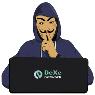 🤫 90e628d1 DeXe
network DeXe, network, anonymous, hacker, mask telegram sticker