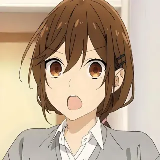 😮 07ae3033 Anime, Gadis, Anak sekolah, Terkejut, Rambut coklat, Lucu telegram sticker