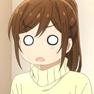 😧 a77c1b7e anime, gadis, terkejut, imut telegram sticker