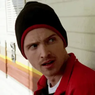 🌓 3842b322 Jesse Pinkman Breaking Bad jesse, pinkman, breaking bad, bonnet, sérieux telegram sticker