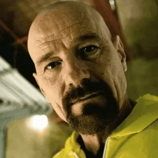 🌓 50adec72 Walter White Breaking Bad walter white, breaking bad, heisenberg, drogue, série tv, chauve telegram sticker