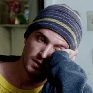 🌓 d50740be Jesse Pinkman Breaking Bad fatigué, jesse, pinkman, breaking bad, série tv, personnage telegram sticker