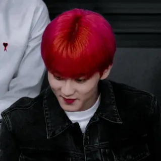 🏰 0d1a3d30 homme, cheveux roux, veste, personne, kpop whatsapp sticker