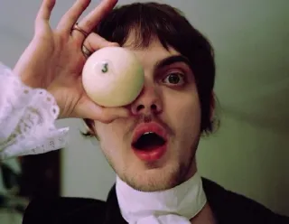 ❤️‍🔥 0af95641 uomo, palla da biliardo, biliardo, ritratto, sorpreso, numero 3 telegram sticker