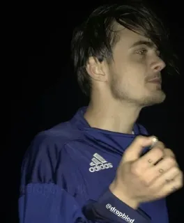 ❤️‍🔥 107c725f @dropbled uomo, adidas, blu, ritratto telegram sticker