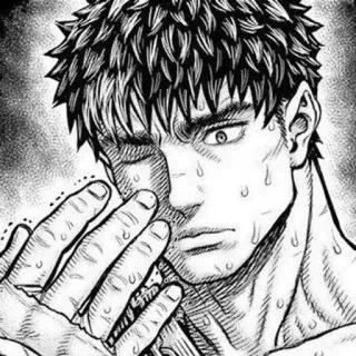 ⚔ 18d78ad3 Guts Berserk Anime, Manga, Berserk, Guts, Krijger, Fantasy, Zwaard telegram sticker