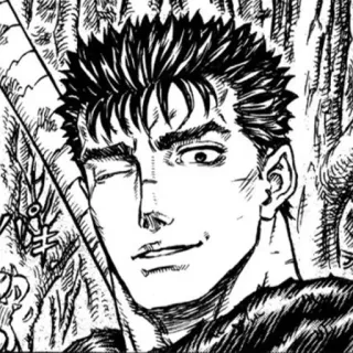 ⚔ 2b2a3c33 Guts Berserk Guts, Berserk, Manga, Anime, Krijger telegram sticker