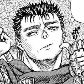 ⚔ 59426cd8 Guts Berserk berserk, manga, anime, guts, krijger telegram sticker