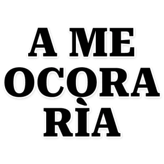 👀 19e39ebe A ME OCORRERIA portuguese, text, bold telegram sticker