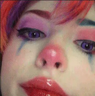 🥄 8b0543d3 광대, 메이크업, 얼굴, 초상화, 광대 메이크업, 코스튬, 화려한, 눈 telegram sticker