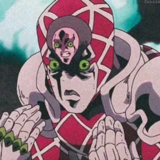 🐸 bc1415d4 King Crimson JoJo's Bizarre Adventure anime, king crimson, jojo, stand, bizzarro, avventura, diavolo telegram sticker