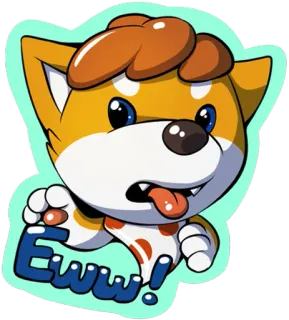 😡 9f368181 Ewww! Nojo, Credo, Cachorro, Desenho animado, Engraçado, Fofo telegram sticker