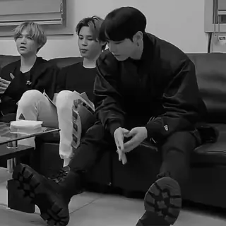 📎 cd85d764 people, group, sitting, couch, black and white, men whatsapp sticker